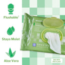 McKesson Flushable* Wet Wipes XL - Unscented, 96 Wet Wipes per Pack (Case of 576)