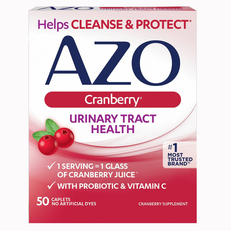 AZO Cranberry Caplets, Cranberry Powder with a Probiotic + Vitamin C (Case of 1200) 