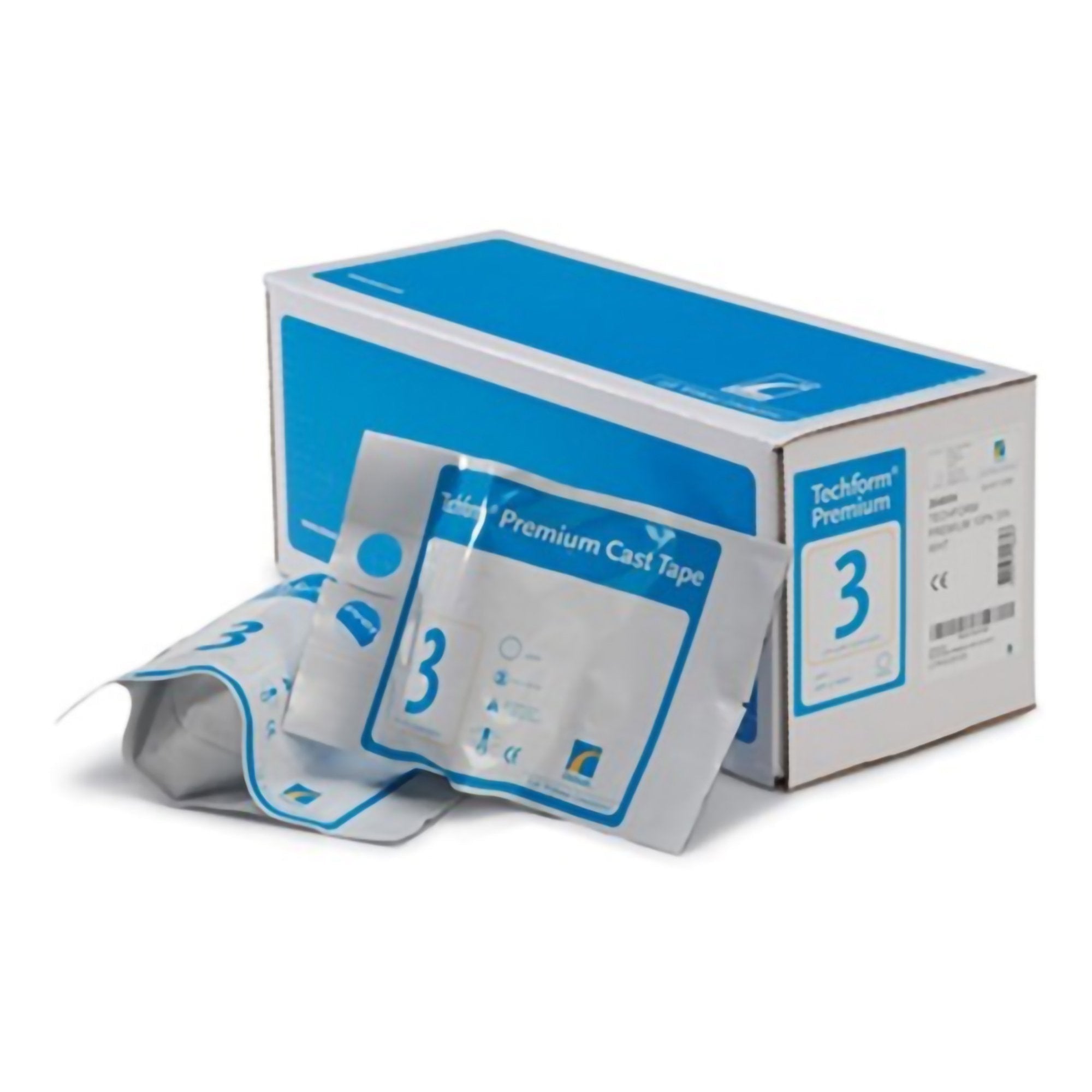 Ossur One-Side Padded Splint Roll TechForm Ortho-Roll 5 Inch X 15 Foot Fiberglass White 