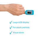 SmartHeart Fingertip Pulse Oximeter for Blood Oxygen Saturation, Deluxe (Case of 24)