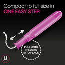 Tampon U by Kotex Click Super Absorbency Plastic Applicator Individually Wrapped (Case of 192)