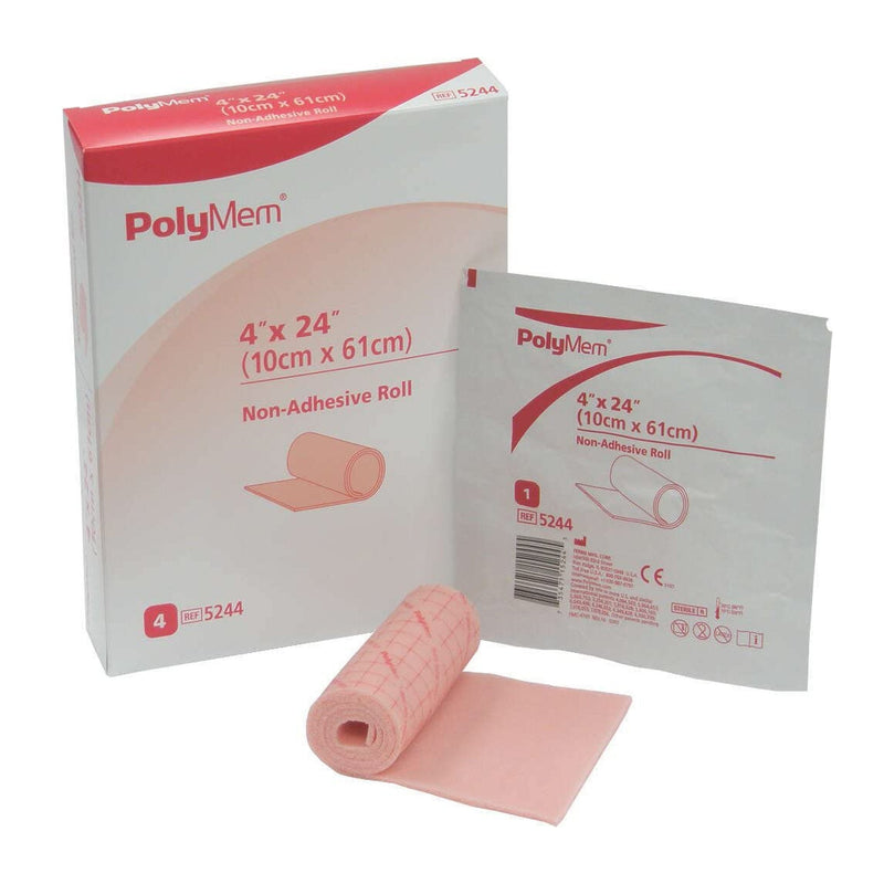 Ferris Manufacturing PolyMem Nonadhesive without Border Foam Dressing, 4 x 24 Inch (8/CS) 