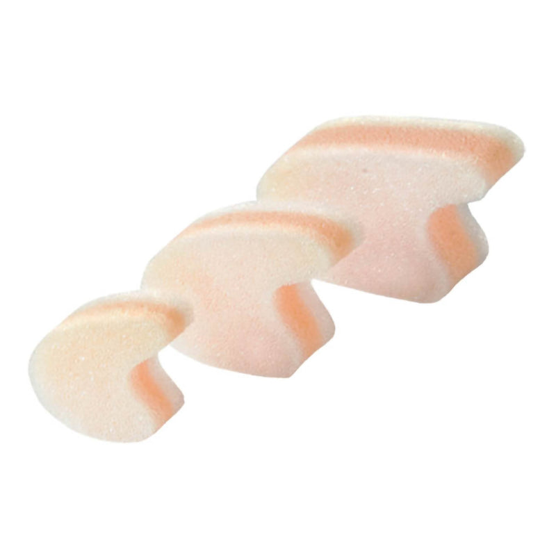 Pedifix Three-Layer Toe Separators Toe Spacer, Medium (12/PK) 