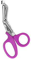 SHEARS BANDAGES STAINLES STEELPURPLE HANDLE 7IN (DROP)