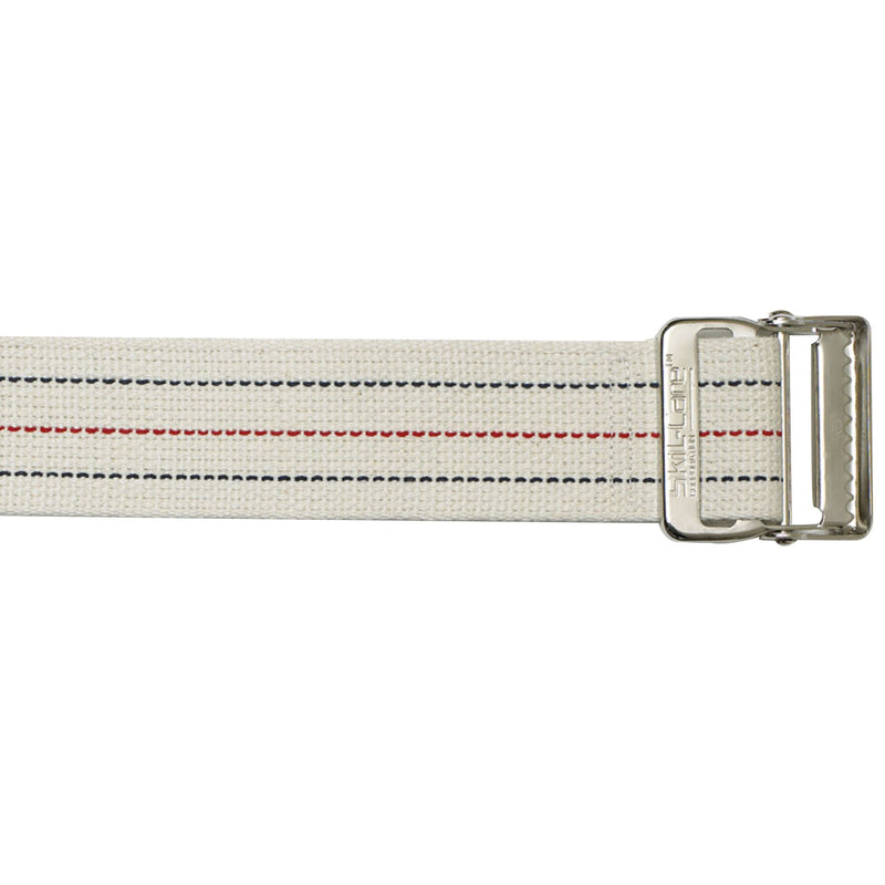 SkiL-Care Heavy-Duty Gait Belt with Metal Buckle, Pinstripe, 72 Inch (Each)