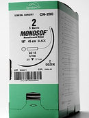 SUTURE NYLON MONO BLK 8-0SE175-8/SE175-8 12 1DZ/BX