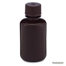 BOTTLE AMBER NARROW MOUTH RNDHDPE 60ML 12/BG