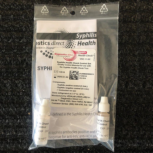 Control Set Syphilis Health Check Syphilis Positive Level / Negative Level 2 X 1 X 0.5 mL (Bag)