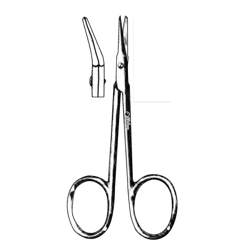 Sklar Aeble Corneal Scissors - 3-1/2", Angled Left - 64-3271