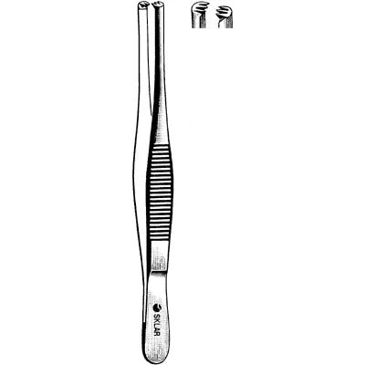 Sklar Tissue Forceps - 14", Straight, 3x4 Teeth - 19-1714 