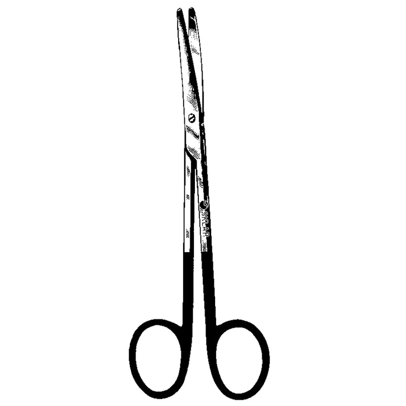 Sklarhone Super-Cut Metzenbaum-Nelson Bariatric Dissecting Scissors - 14", Curved, Blunt/Blunt, 1 Razor Edge, 1 Micro-Serrated Edge - 61-0021
