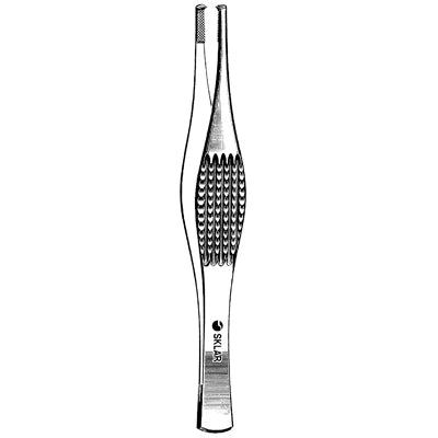 Merit Ferris-Smith Tissue Forceps - 7", Straight, 1x2 Teeth, Serrated Tying Platform - 97-449
