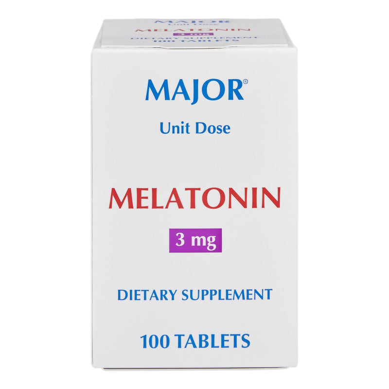 Major Pharmaceuticals Major 3-milligram Melatonin, Individually Wrapped Tablets (100/BX)