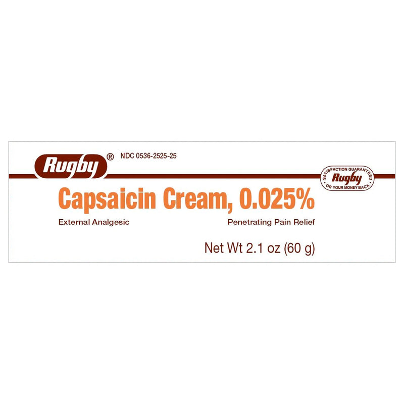 Rugby Capsaicin Topical Pain Relief, 2.1-ounce Tube (Each)