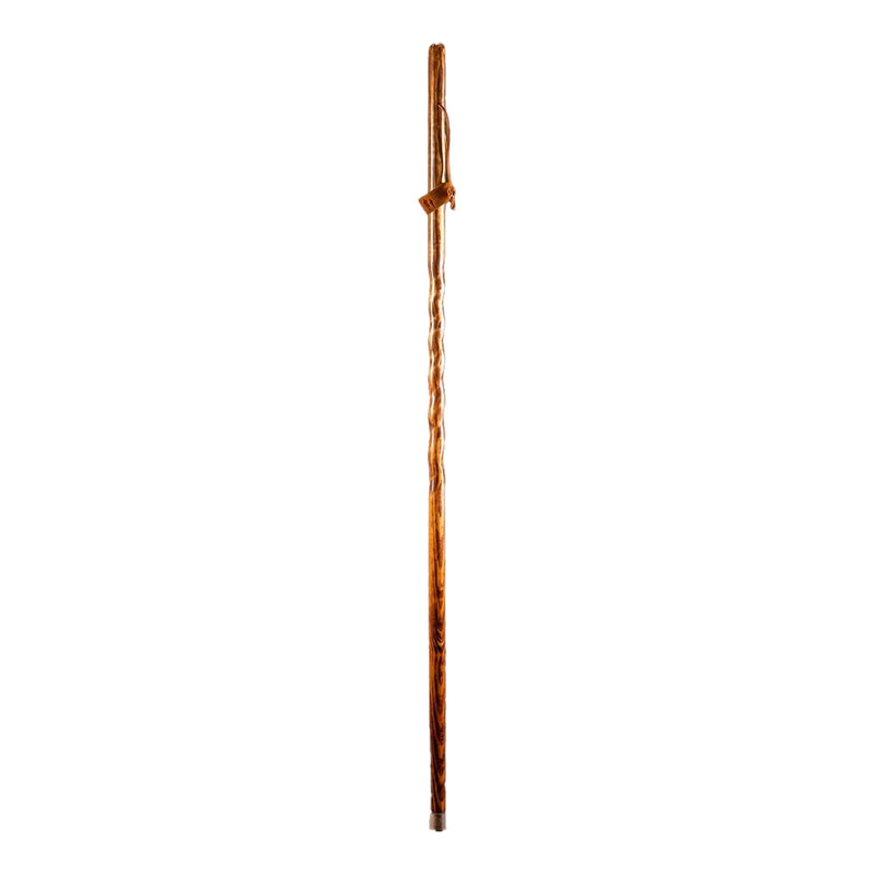 Mabis Healthcare Brazos Twisted Pine Handcrafted Walking Stick, 55-Inch 
