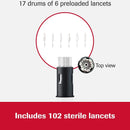 Roche Diabetes Care Accu-Chek FastClix Lancet, 30 Gauge, Preloaded Safety Drum, Track System (1224/CS) 