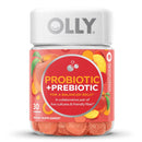 OLLY Public Benefit Corp Olly's Probiotic + Prebiotic for a Balanced Belly, Peach-Flavor Gummies 