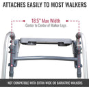 Mabis Healthcare DMI Folding Walker Tray with Cup Holders 