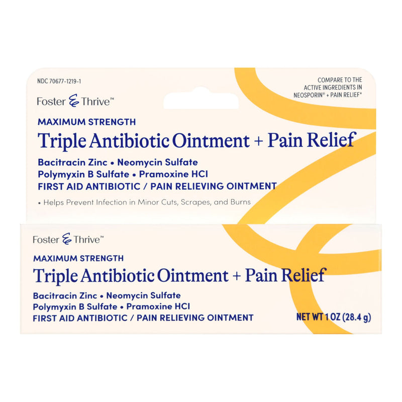 Foster & Thrive Maximum Strength Triple Antibiotic + Pain Relief Ointment (Each)
