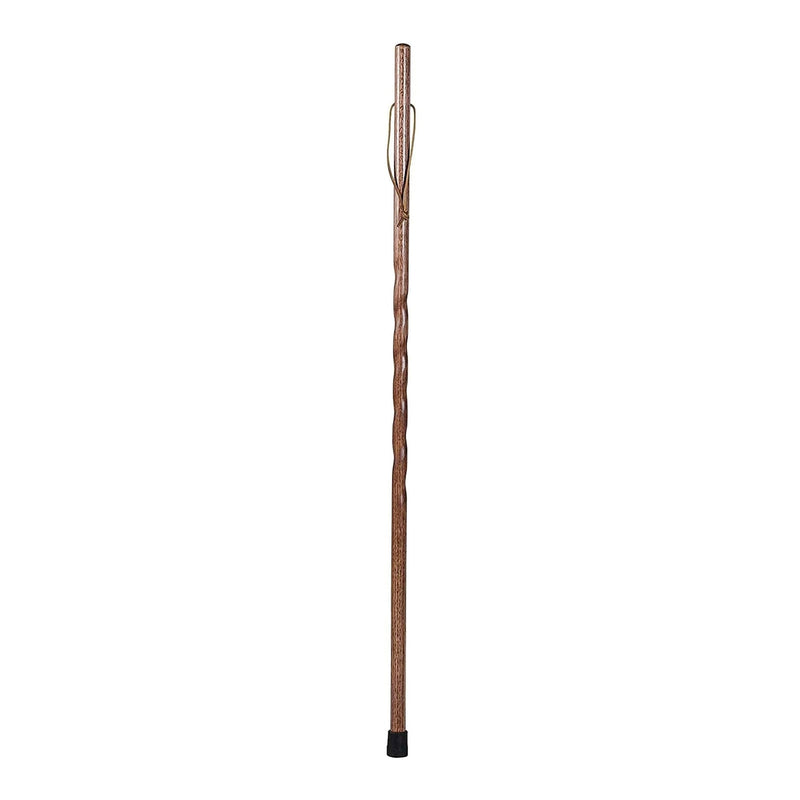 Mabis Healthcare Brazos Twisted Oak Backpacker Handcrafted Walking Stick, 58-Inch Height 