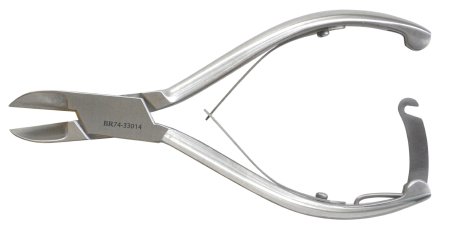 BR Surgical Nail Nippers, straight jaws, double spring, with lock, 5½" 