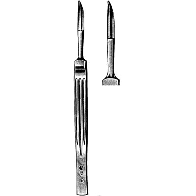 Sklar Joseph Double-Edged Nasal Knife - Curved, Small Blunt Tip - 41-1274