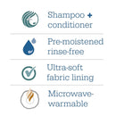 Comfort Rinse-Free Shampoo Cap, Powder Scent (Case of 40)
