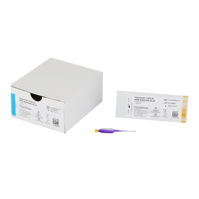 Skin Adhesive Histoacryl Blue 0.5 mL Liquid Precision Applicator Tip n-Butyl-2 Cyanoacrylate