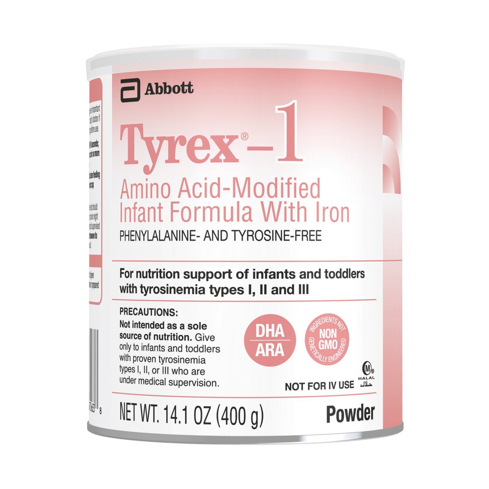 Abbott Nutrition Tyrex-1 Amino Acid–Modified Infant Formula with Iron (6/CS) 