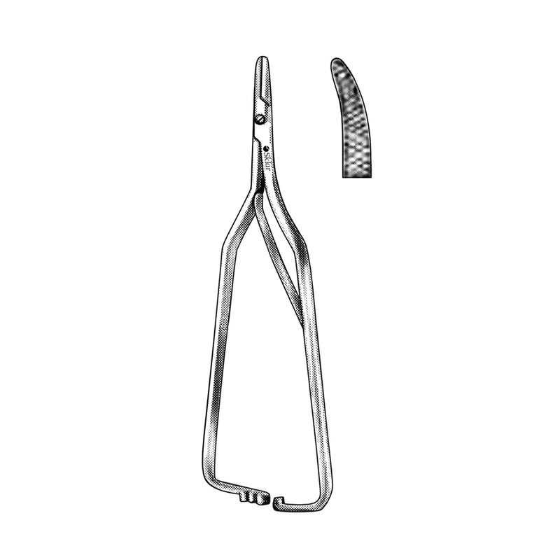 Sklar Arruga Needle Holder - 6-1/4", Curved, Serrated - 20-3101