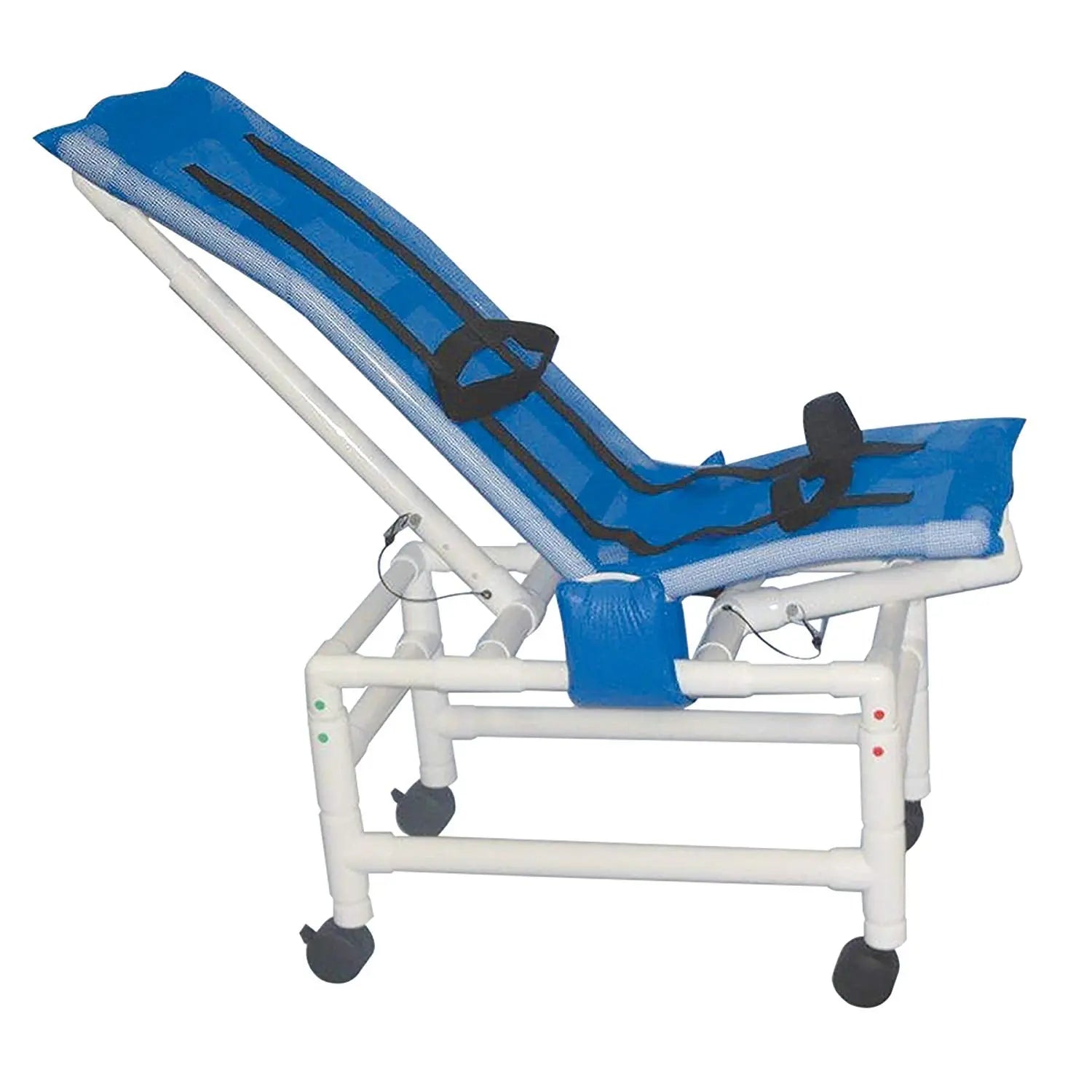 MJM International Articulating bath chair (LARGE) w/ base & casters (fully adjustable), 180 lbs wt cap 