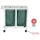 MJM International 200 Series - Hampers  Double Hamper with Mesh Bags (14.46 Gal Cap per Ba