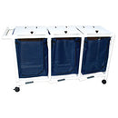 MJM International 200 Series - Hampers  200 Series - Hampers - Triple hamper w/mesh bags (