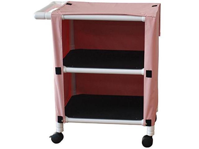 MJM International 2-shelf utility cart (no cover), shelf size: 20" x 25", 75 lbs per shelf