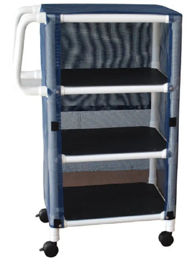 MJM International NON-Magnetic 3-shelf utility cart (no cover ), shelf size: 20" x 25", 75 lbs per shelf 