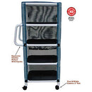 MJM International 300 Series - Linen Carts  300 Series - Linen Carts - 4-shelf mini-linen cart