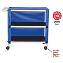 MJM International 300 Series - Linen Carts  2-Shelf Utility/Linen Cart with Mesh or Solid Viny