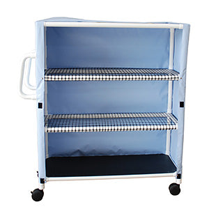 MJM International 300 Series - Linen Carts  300 Series - Linen Carts - 3-shelf linen cart with