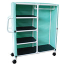MJM International 300 Series - Linen Carts  300 Series - Linen Carts - Combo cart, 1/2 clothes
