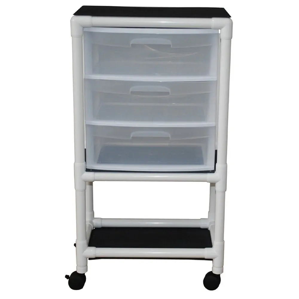 MJM International NON-Magnetic Universal cart with 3 slide out drawers; drawer size: 19.125" W x 14" D x 6.5" H 