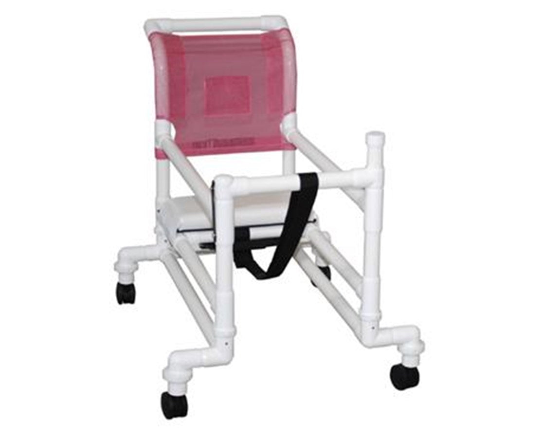 MJM International Pediatric (14" internal width) walker height w/adjustable , 3" twin casters