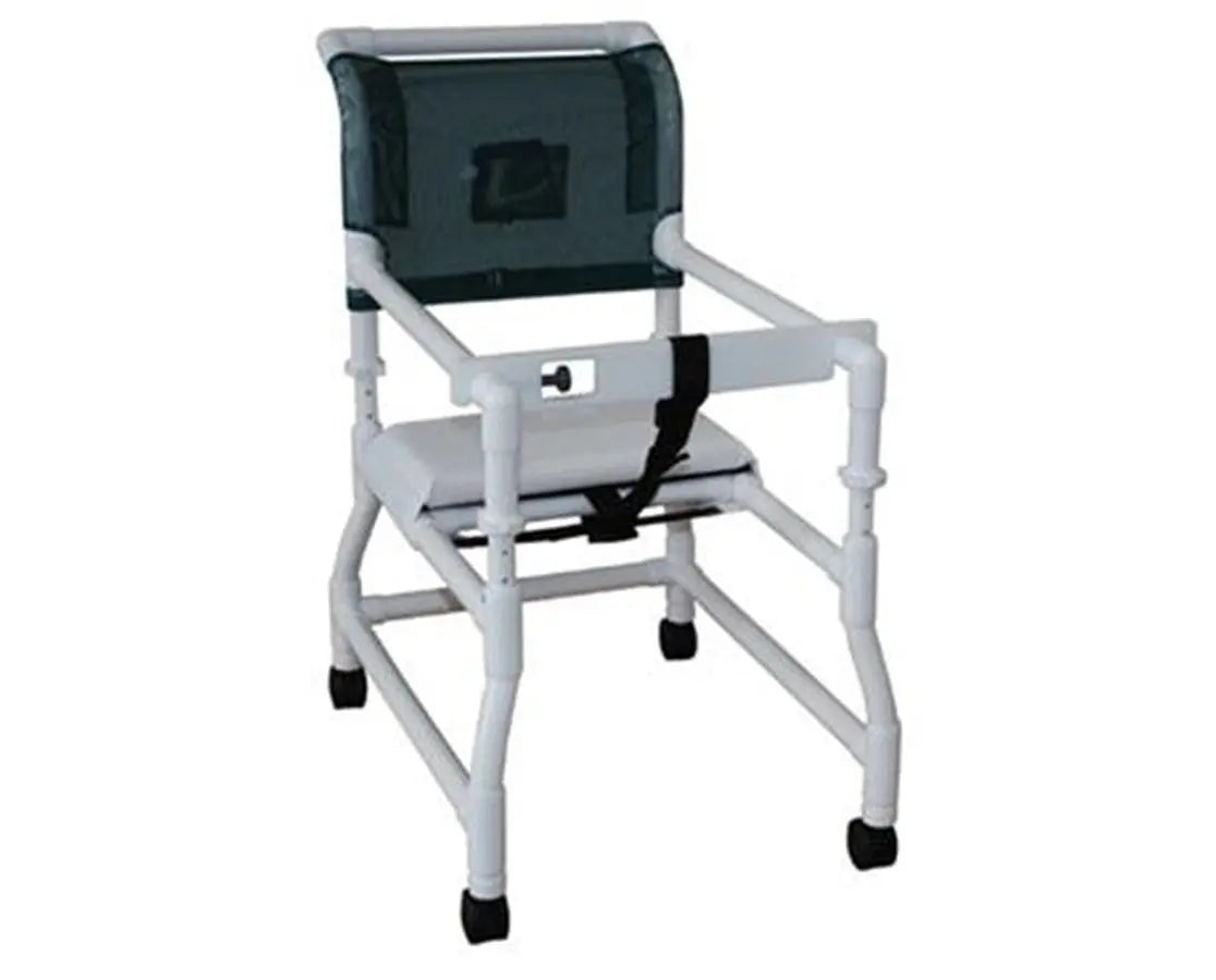 MJM International 18" Internal Width, 21" Internal Width Base 3" Twin Casters, Height Adjustable, 300 Lbs Weight Capacity 