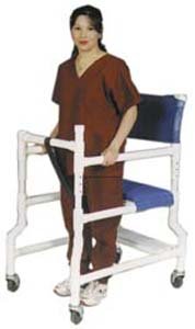 MJM International 18" internal width, 21" internal width base 4" heavy duty casters, height adjustable, 300 lbs wt cap