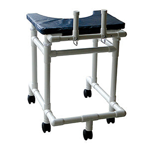 MJM International Child platform walker w/adjustable height,3" twin casters