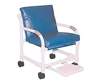 MJM International Transfer chair 20" internal width w/ MRI 3" Non-Magnetic casters & footrest