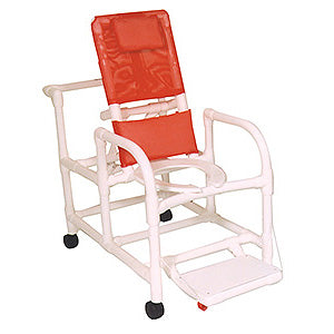 MJM International Echo Line Series  Echo Reclining Shower Chair with Deluxe Elongated