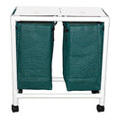 MJM International Echo Line Series  Echo Double Hamper with Mesh Bag (14.46 Gal Cap pe