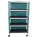 MJM International Echo Line Series  Echo Line Series - Echo 4-shelf utility/linen cart