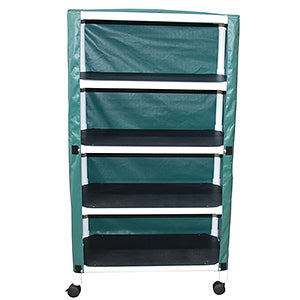 MJM International Echo Line Series  Echo Line Series - Echo 4-shelf utility/linen cart