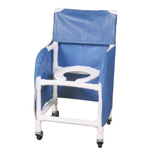 MJM International Privacy Skirt (Full Length) with Solid Vinyl Fabric for 18" Internal Width Shower Chair
